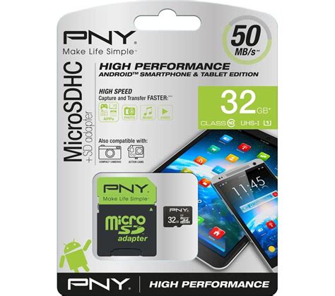 Pny High Performance Class Microsd Memory Card Gb Deals Pc World