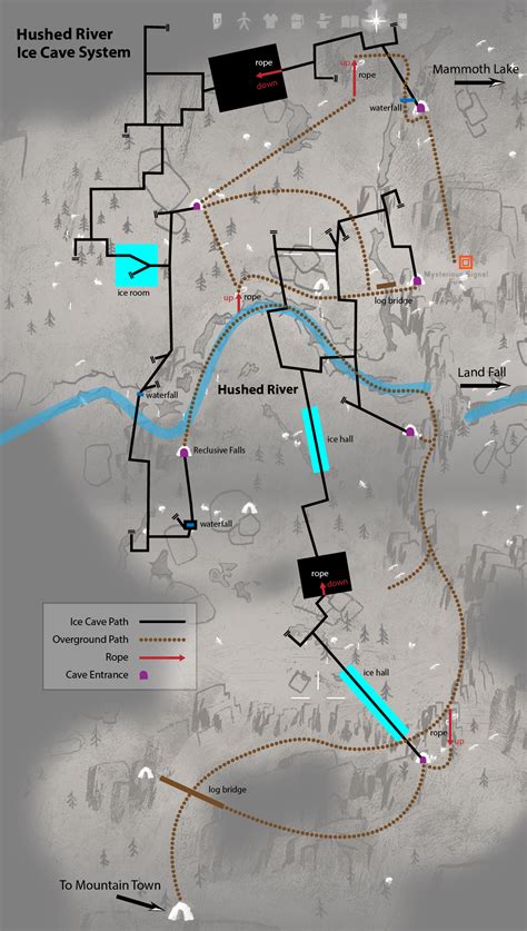 Hushed River Ice Cave System Map : r/thelongdark