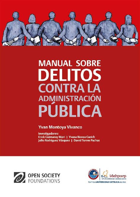 Pdf Manual Sobre Delitos Contra La Administración Pública