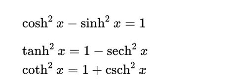 sinh cosh tanh coth sech csch là gì Toán Học Việt Nam