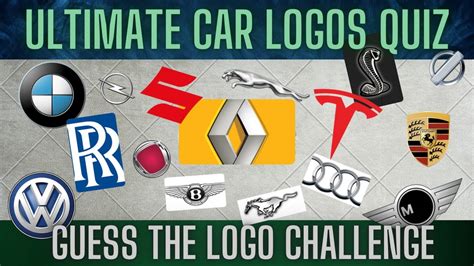 Ultimate Car Logos Quiz Guess The Logo Challenge Youtube