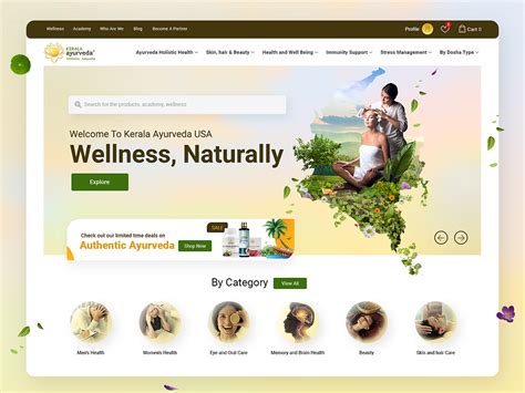 Ayurveda Website by Irfan Azam on Dribbble