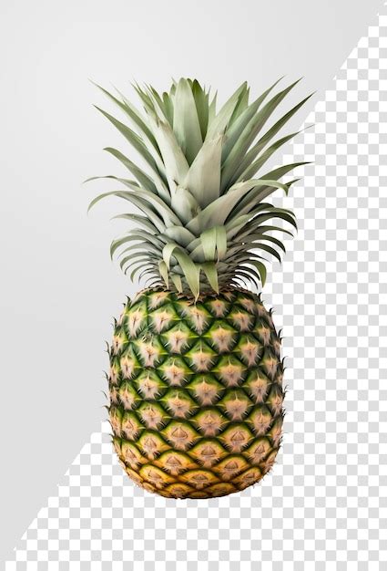 Frais ananas isolé premium fond transparent PSD Premium