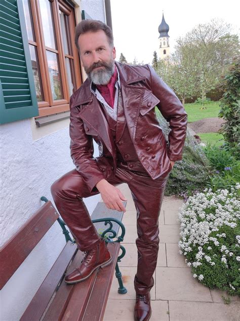 Pin By Love Leather Pants On Men In Leather Pants Leather Outfit