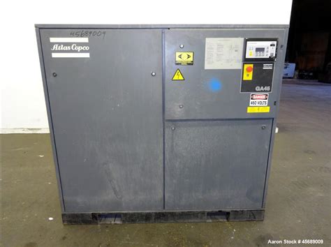 Used Atlas Copco Rotary Screw Air Compressor Model Ga Air Cooled