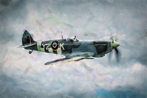 Supermarine Spitfire - 02 Painting by AM FineArtPrints