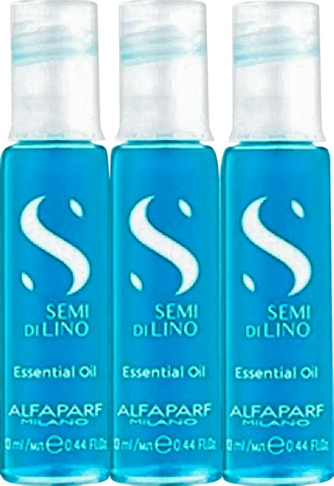 Kit Ampola Azul Alfaparf Semi Di Lino Sublime Essential Oil 03x13ml