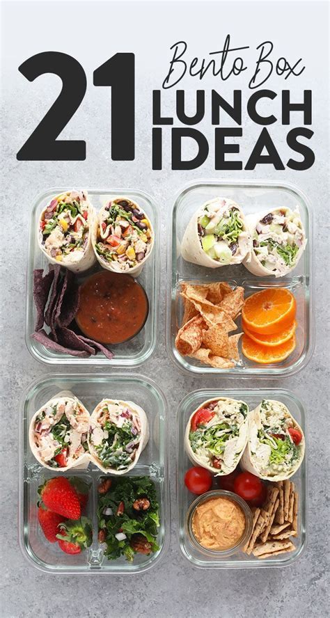 The 21 Bento Box Lunch Ideas Are Packed In Plastic Containers And Ready