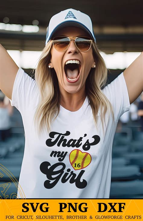 Thats My Girl Svg Softball Svg Thats My Girl Png Softball Etsy