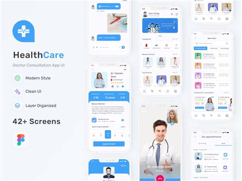 Healthcare Doctor Consultation Mobile App Ui Kit By Epicpxls