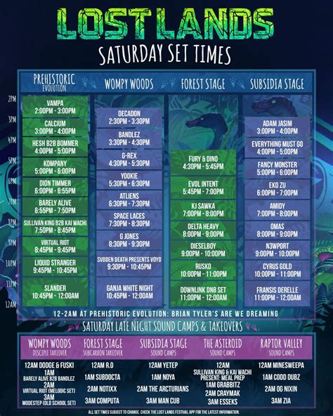 Lost Lands Set Times 2024 Calendar Lyssa Chloris