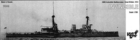 70249 Battlecruiser Hms Invincible 1914 1 700