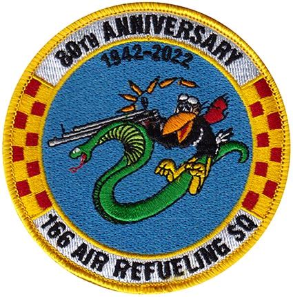 166th AIR REFUELING SQUADRON 80th ANNIVERSARY 1942 2022 Flightline