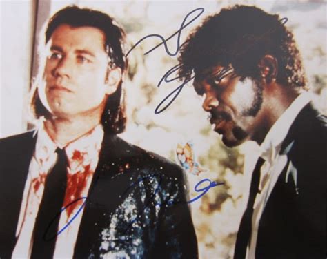 John Travolta & Samuel L. Jackson Signed Photo - Memorabilia Center