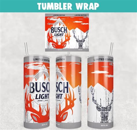 Busch Light Special Beer Tumbler Wrap Templates Oz Skinny Png