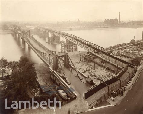 LAMBETH BRIDGE, LAMBETH: CONSTRUCTION - LandmarkLandmark