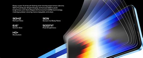 Infinix Hot 30i X669 6 6 90Hz 128GB ROM UP TO 8GB RAM 5000mAh 18W Type C 13MP 8MP