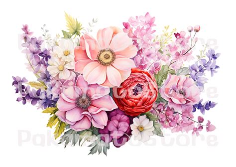 10 Wildflower Watercolor Painting High Quality Digital Image Files ...