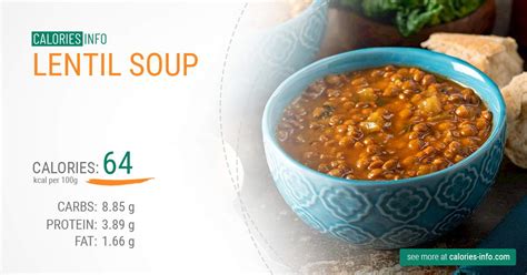 Lentil Soup Calories and Nutrition (100g)