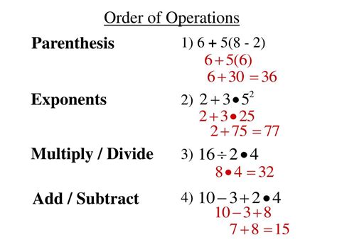 Ppt Objective To Simplify Expressions Using The Order Of Operations