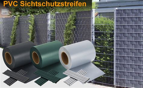 Amazon De Joparri Pvc Sichtschutzstreifen Gartenzaun Mit Clips M