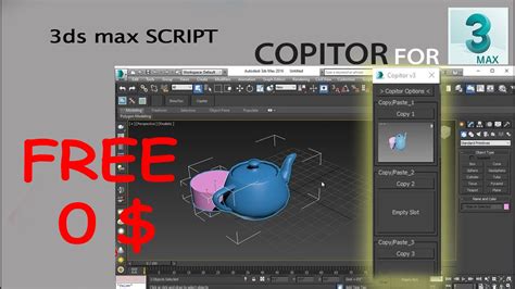 Copitor For Ds Max Copy Tool For Ds Max Script Youtube