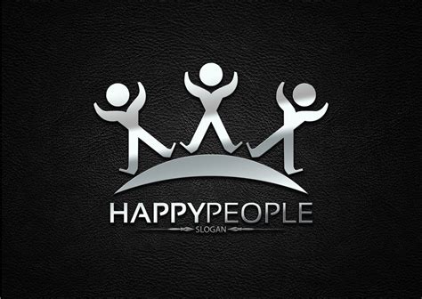 Happy People Logo Graphic by josuf media · Creative Fabrica