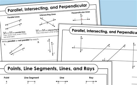 Analyzing Lines, Rays, Segments and Angles Worksheet Download - Worksheets Library