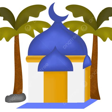 Mosque Dome Clipart Hd PNG, Blue Dome Islamic Mosque, Islamic Mosque ...