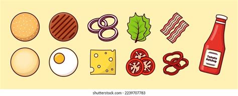 Hamburger Vertical Over Royalty Free Licensable Stock Vectors