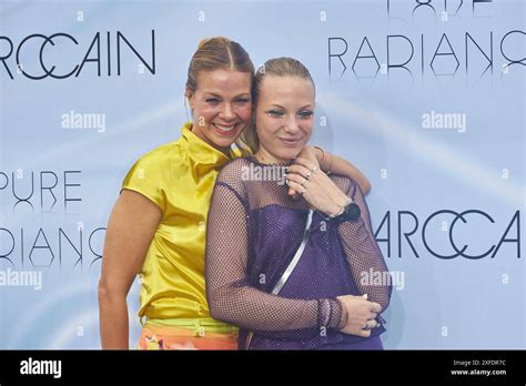 Jessica Schwarz Mit Tochter Marlena Selikovsky Marc Cain Fashion Show