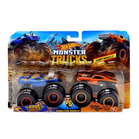 Buy Hot Wheels Monster Trucks Demolition Doubles Giant Wheels Rodger