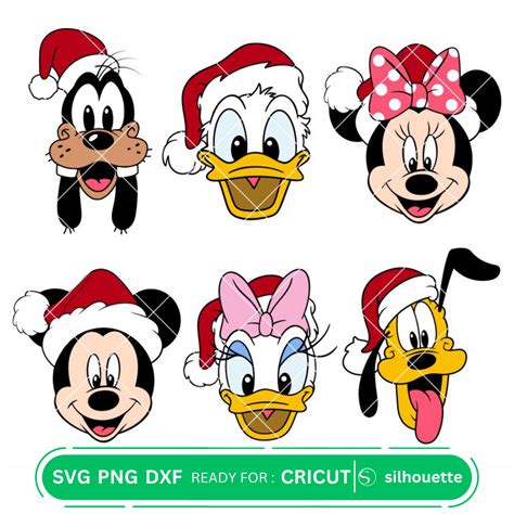 Mickey Minnie Donald Daisy Goofy Pluto Bundle Svg Disn Inspire Uplift