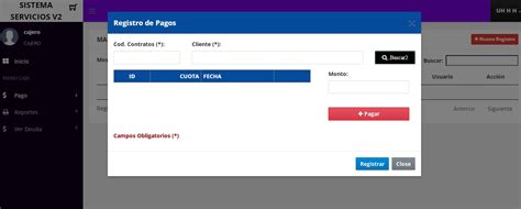 Sistema De Control De Pagos De Servicios En Php Y Mysql V