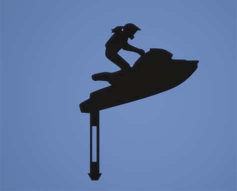 Stand Up Jet Ski Silhouette