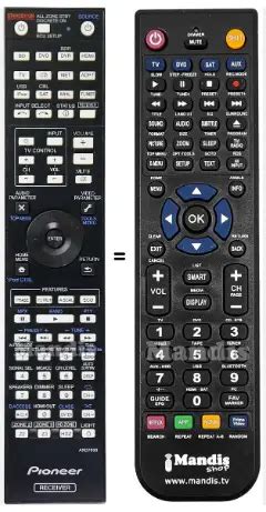 Pioneer AXD7698 Replacement Remote Control Instructions