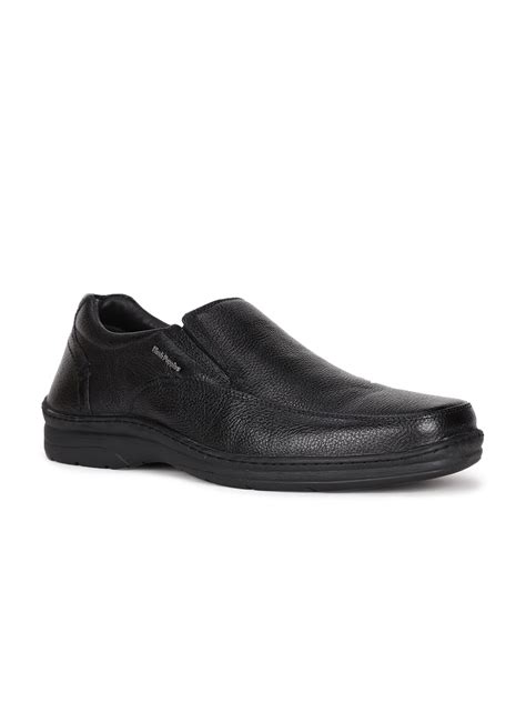 Buy Hush Puppies Men Black Textured Leather Formal Slip On Formal Shoes For Men 17684160 Myntra