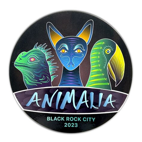 Animalia Black Rock City 2023 Sticker Playa Makers