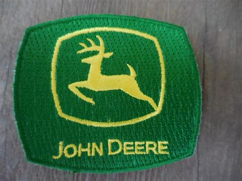 John Deere Sew On Iron On Patch Small Green And Yellow Sewing