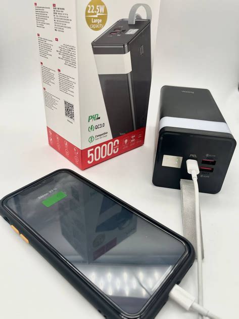 Power Bank Hoco J86A на 50000 mAh 22 5 W з вбудованим ліхтариком