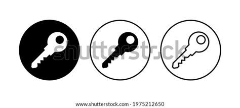 Key Icon Set Key Vector Icon Stock Vector Royalty Free 1975212650