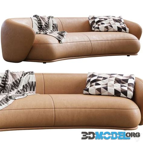 D Model Sofa Rene By Meridiani