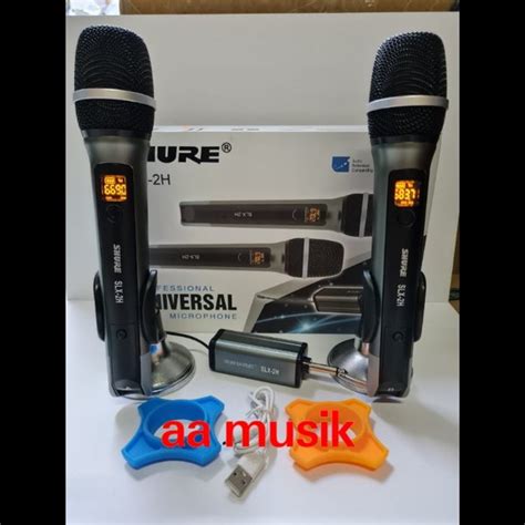 Jual MIC WIRELESS SHURE SLX 2H SLX 2H MICROSOFT SHURE Di Lapak Aa