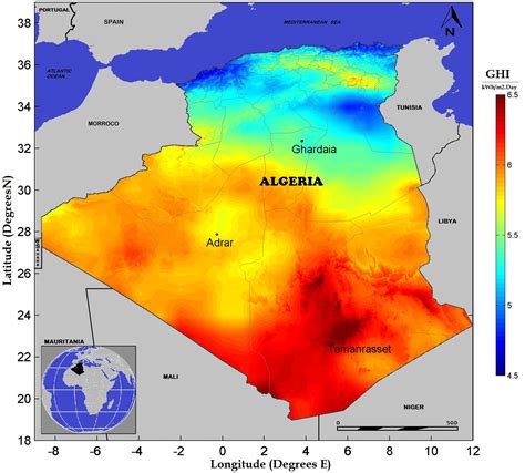 Mapping and geospatial analysis of solar resource in Algeria | Request PDF