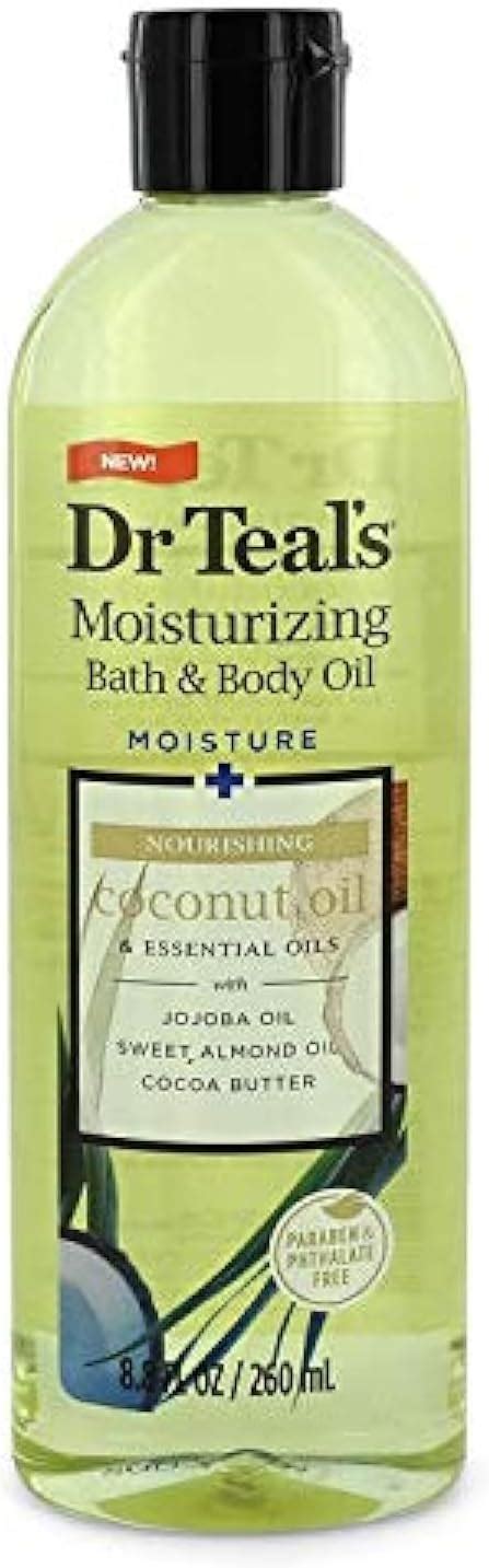 Dr Teal S Moisturizing Bath Body Oil Nourishing Coconut Oil With