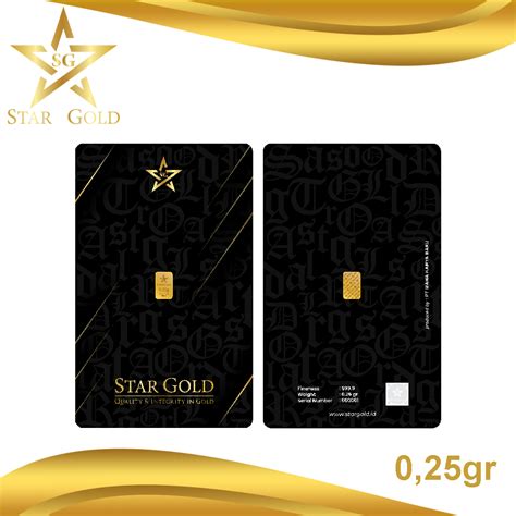 Jual Star Gold Logam Mulia 0 25 Gram Premium Series Shopee Indonesia