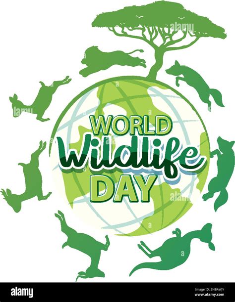 World Wildlife Day Banner Illustration Stock Vector Image And Art Alamy