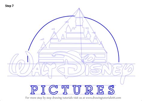 Learn How to Draw Walt Disney Logo (Brand Logos) Step by Step : Drawing ...