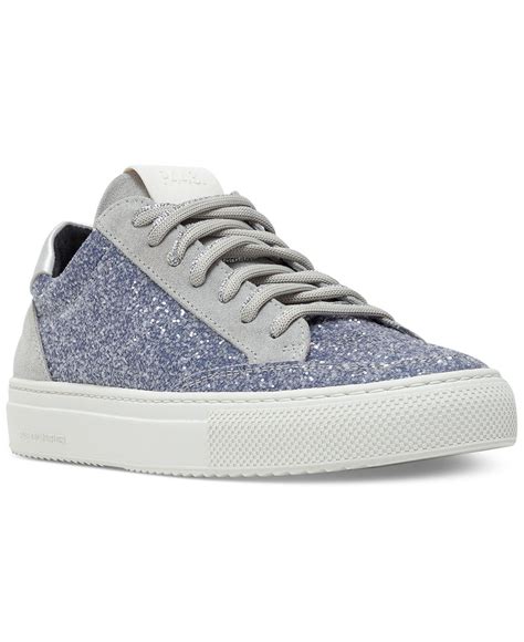 P Soho Lace Up Mid Top Sneakers In Gray Lyst