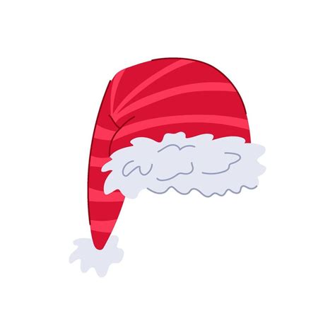 Cute Elf Santa Hat Cartoon Illustration 47527053 Vector Art At Vecteezy